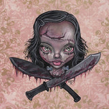 Black Market Art Company Zombie Gal Print