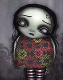 Black Market Art Company Zombie Girl Print