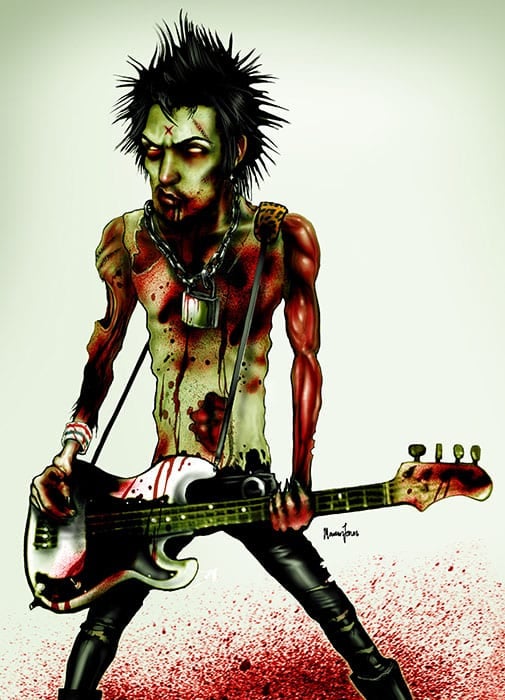 Black Market Art Company Zombie Sid Print