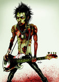 Black Market Art Company Zombie Sid Print