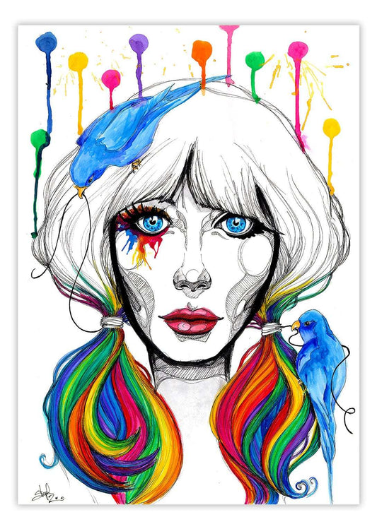 Black Market Art Company Zooey Print - Black Market Art Company - Flyclothing LLC