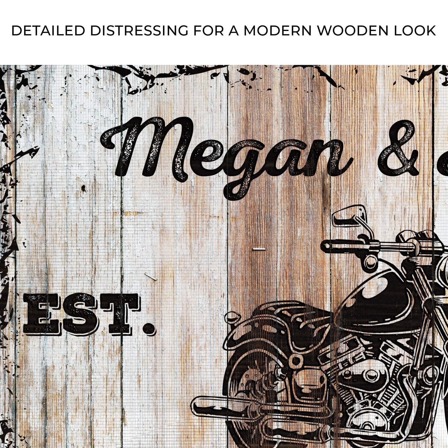 Motorcycle Wood Sign - Tailored Canvases - Flyclothing LLC