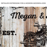 Motorcycle Wood Sign - Tailored Canvases - Flyclothing LLC