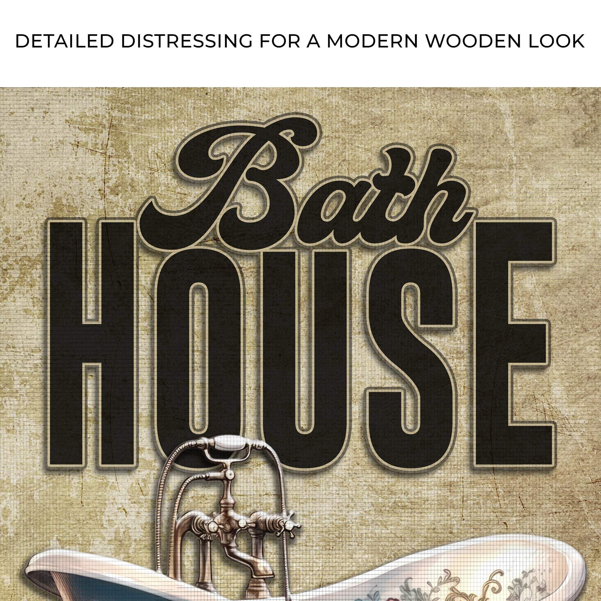 Wash Rinse Dry Repeat Bath House Sign - Tailored Canvases - Flyclothing LLC