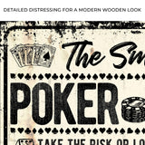 Take The Risk Poker Room Sign - Tailored Canvases - Flyclothing LLC