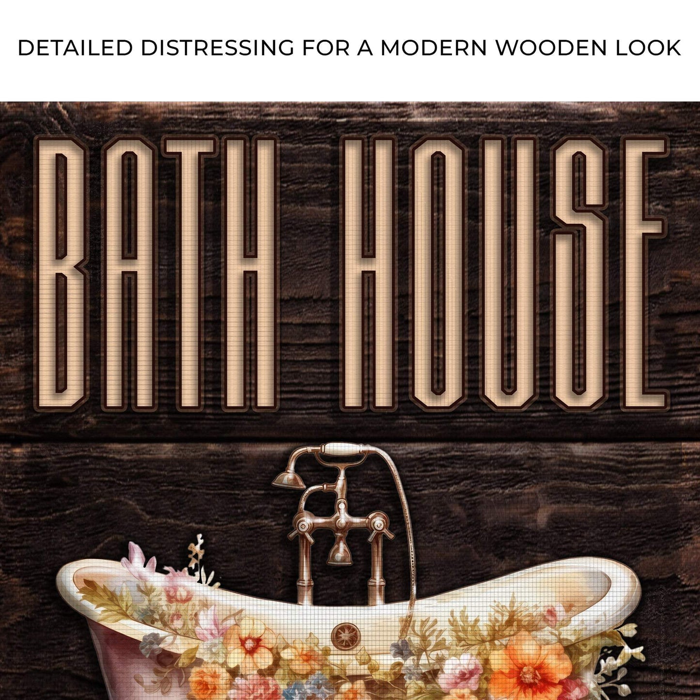 Rinse And Relax Bath House Sign - Tailored Canvases - Flyclothing LLC