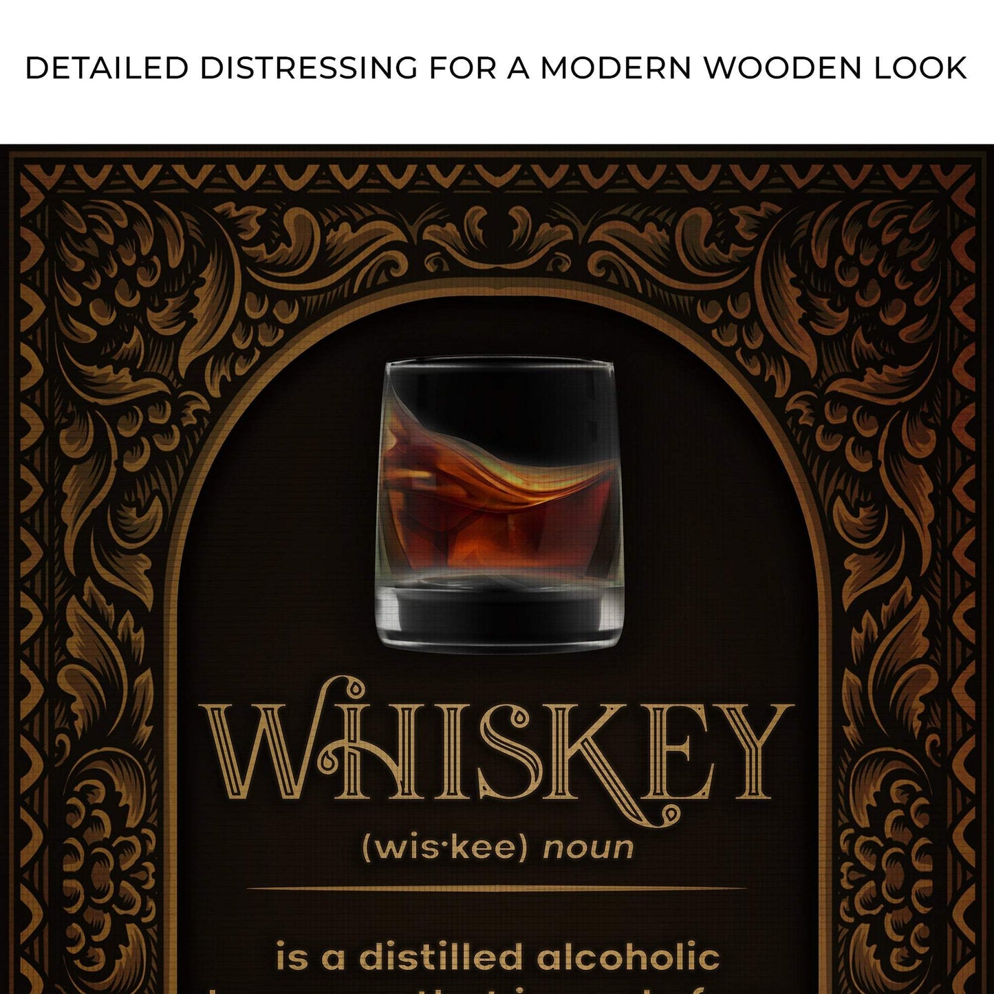 Whiskey Definition Sign - Tailored Canvases - Flyclothing LLC