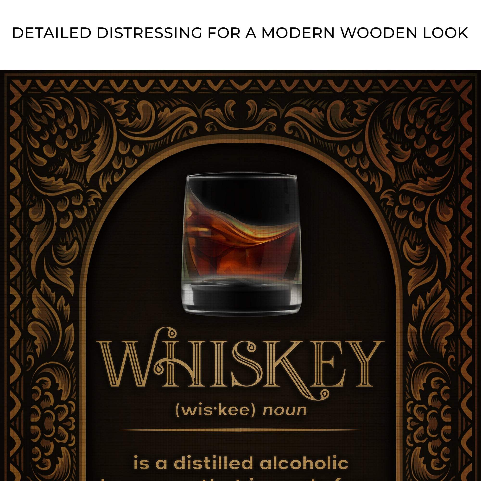 Whiskey Definition Sign - Tailored Canvases - Flyclothing LLC
