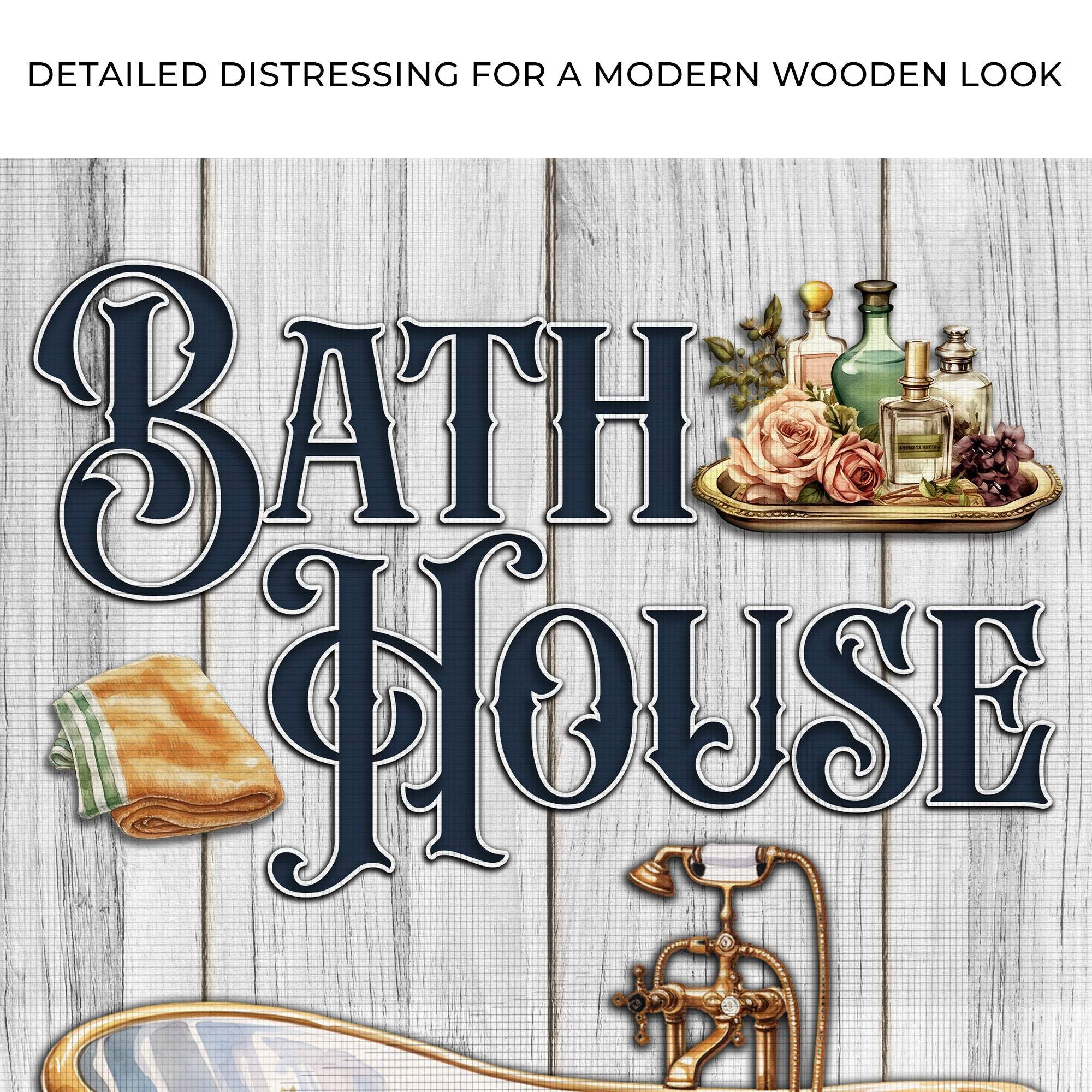 Relax Soak Unwind Bath House Sign - Tailored Canvases - Flyclothing LLC