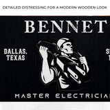 Master Electrician Sign - Tailored Canvases - Flyclothing LLC