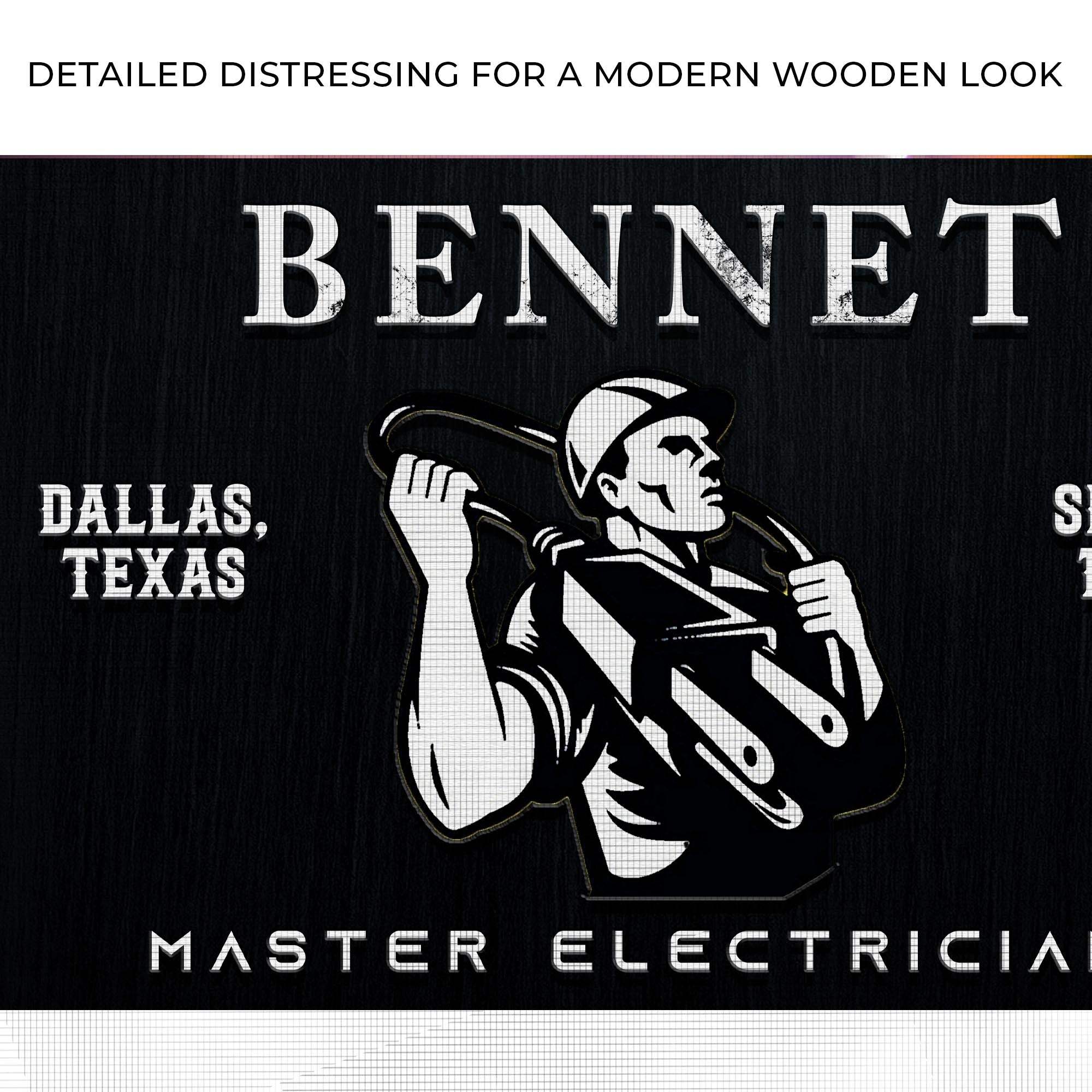 Master Electrician Sign - Tailored Canvases - Flyclothing LLC