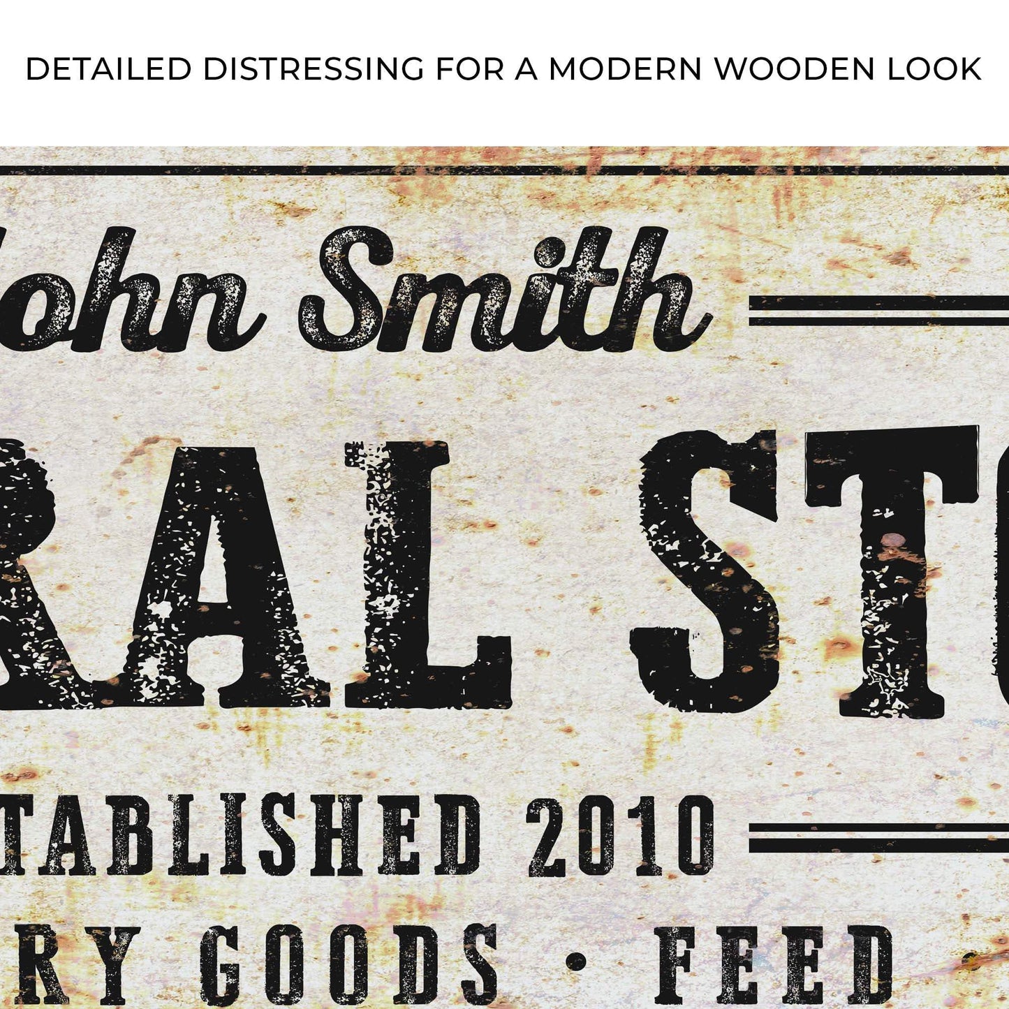 Rustic General Store Sign - Tailored Canvases - Flyclothing LLC