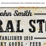 Rustic General Store Sign - Tailored Canvases - Flyclothing LLC