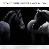 Monochromatic Horses Canvas Wall Art - Tailored Canvases - Flyclothing LLC