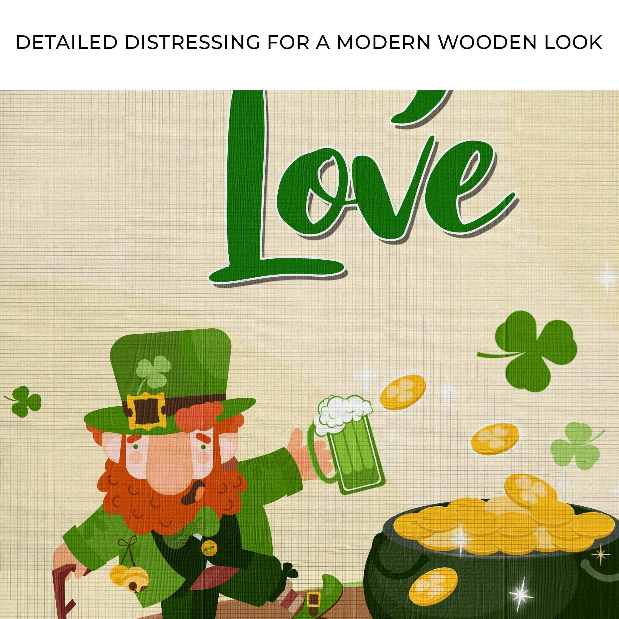St. Patrick's Day Lucky In Love Sign - Tailored Canvases - Flyclothing LLC