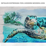 Turtle Oasis Watercolor Canvas Wall Art - Tailored Canvases - Flyclothing LLC