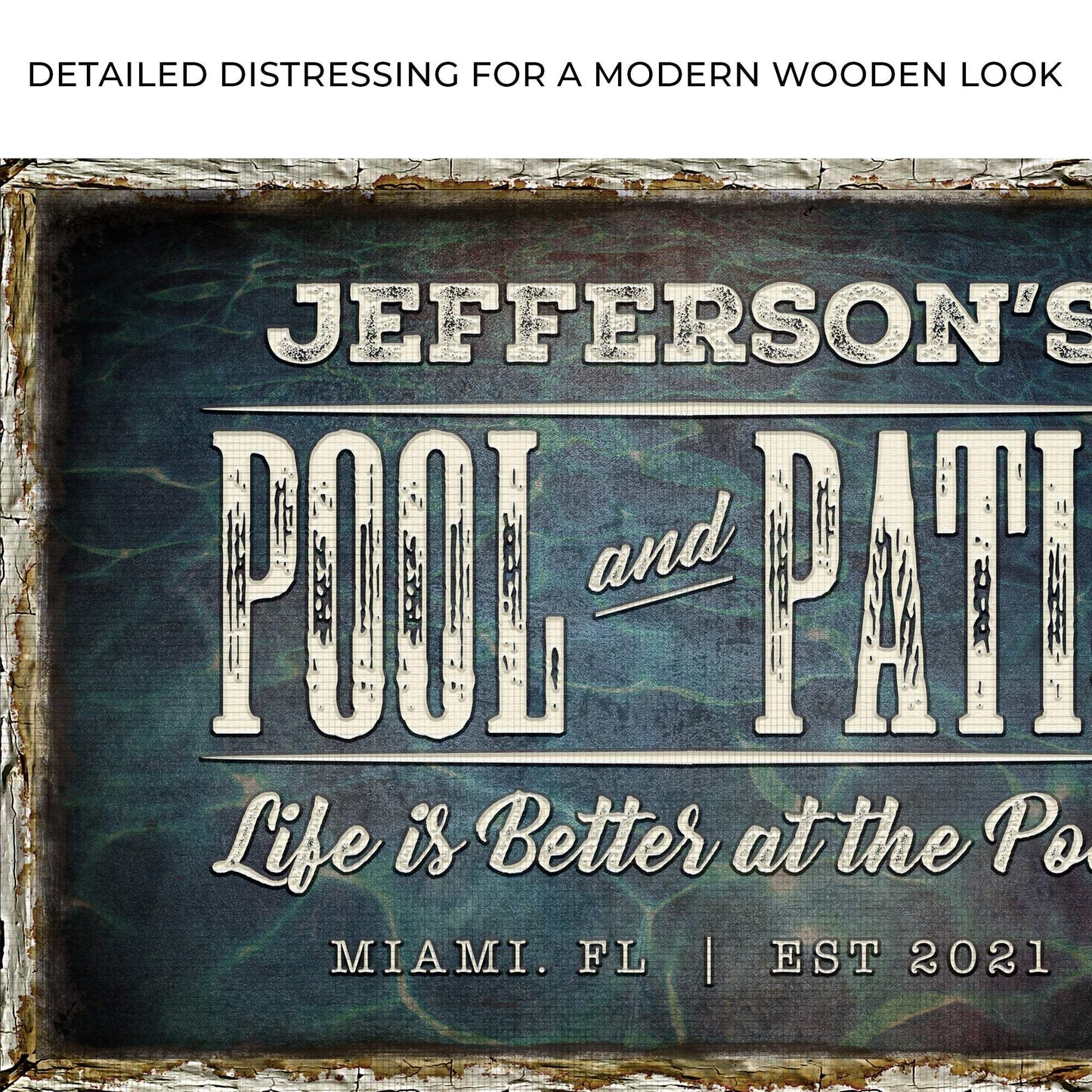 Pool And Patio Sign - Tailored Canvases - Flyclothing LLC