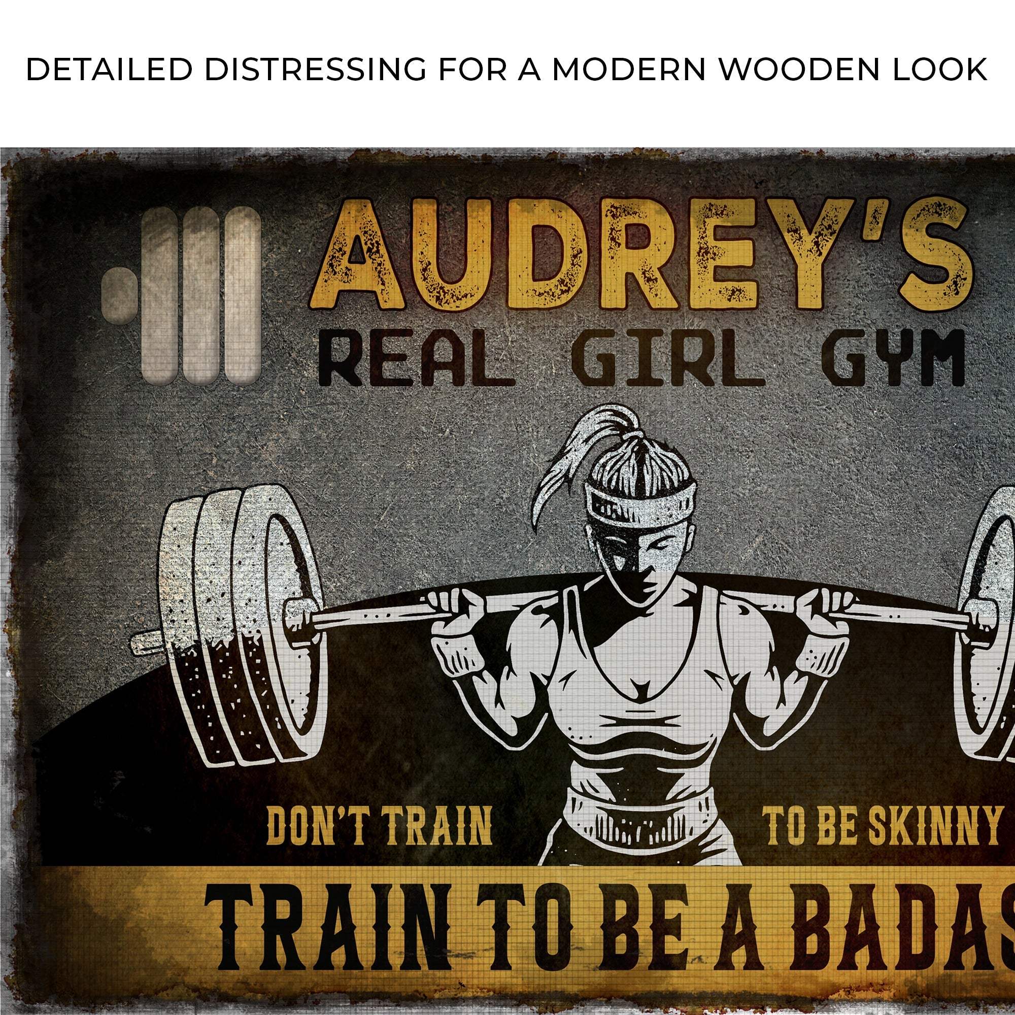 Real Girl Gym Sign - Tailored Canvases - Flyclothing LLC