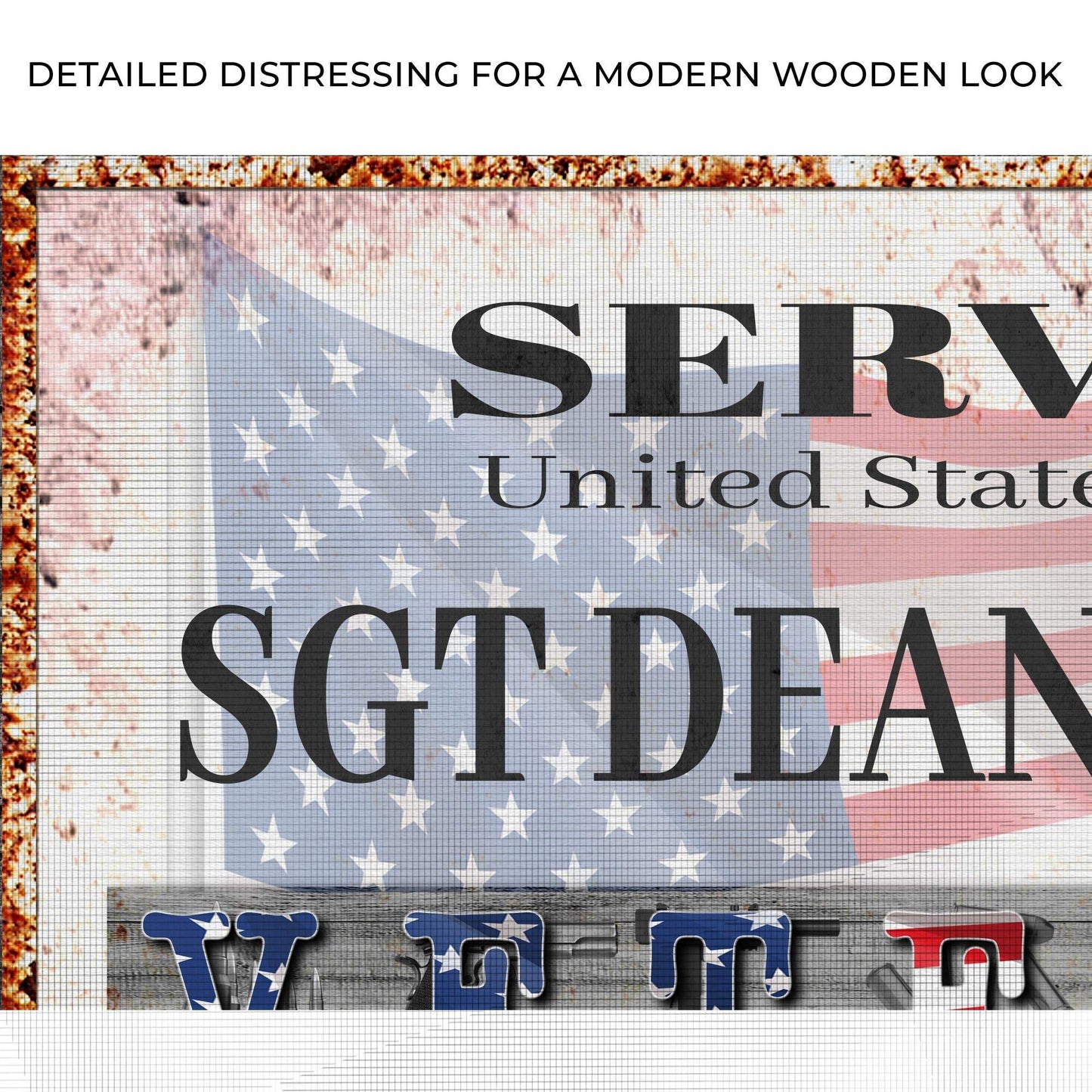Thank You For Your Service Veterans Sign - Tailored Canvases - Flyclothing LLC