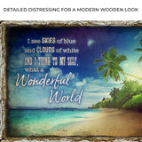 What A Wonderful World Sign IX - Tailored Canvases - Flyclothing LLC