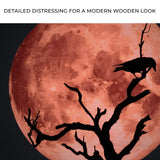 Crow And Blood Moon Canvas Wall Art - Tailored Canvases - Flyclothing LLC