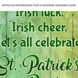 Irish Luck, Irish Cheer, Let's All Celebrate St. Patrick's Day This Year Sign - Tailored Canvases - Flyclothing LLC