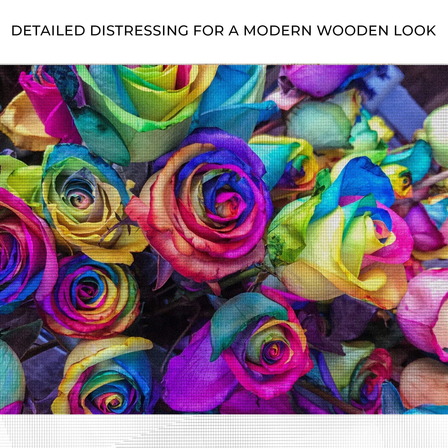 Rainbow Roses Canvas Wall Art - Tailored Canvases - Flyclothing LLC