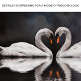 Moonlit Romantic Swan Canvas Wall Art - Tailored Canvases - Flyclothing LLC