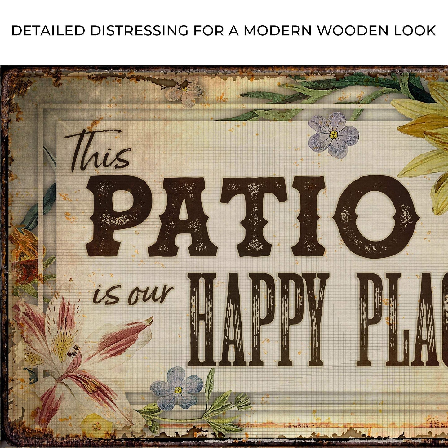 This Patio Is Our Happy Place Sign - Tailored Canvases - Flyclothing LLC