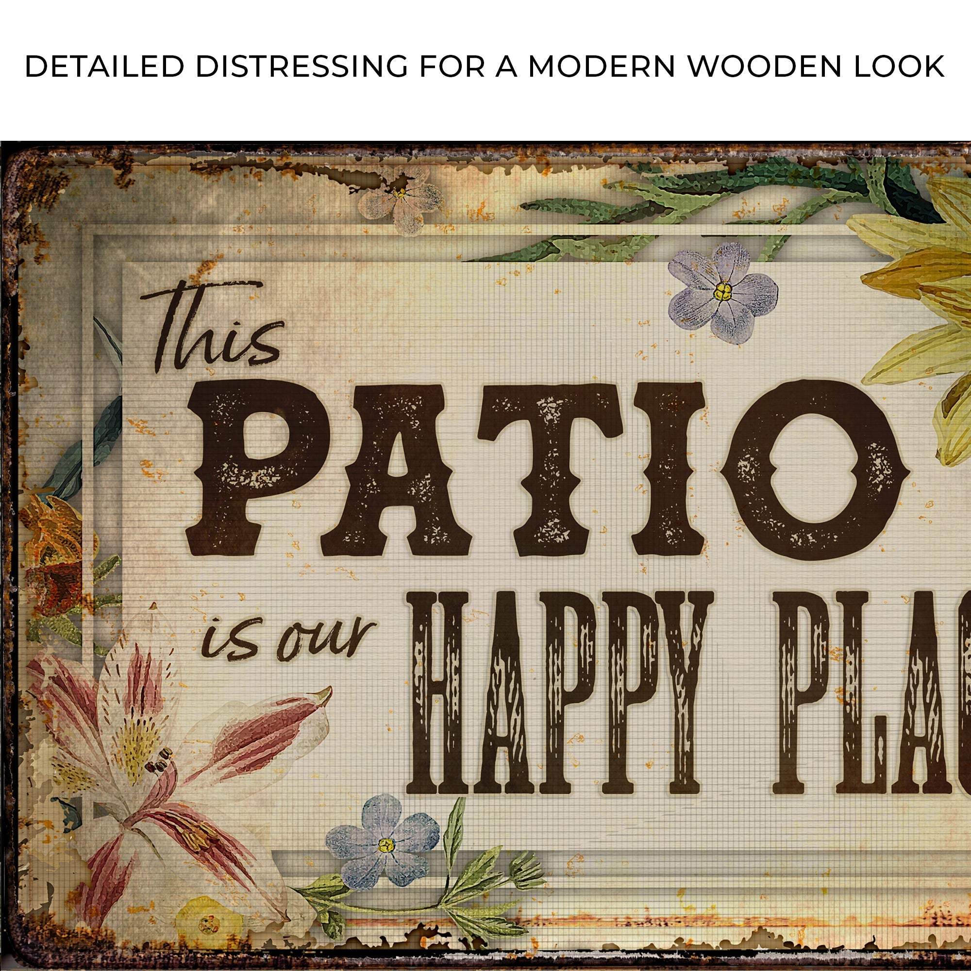 This Patio Is Our Happy Place Sign - Tailored Canvases - Flyclothing LLC