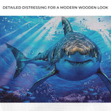 Underwater White Shark Canvas Wall Art - Tailored Canvases - Flyclothing LLC