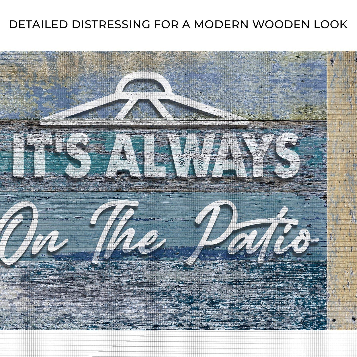 It's Always 5 O'Clock On The Patio Sign II - Tailored Canvases - Flyclothing LLC