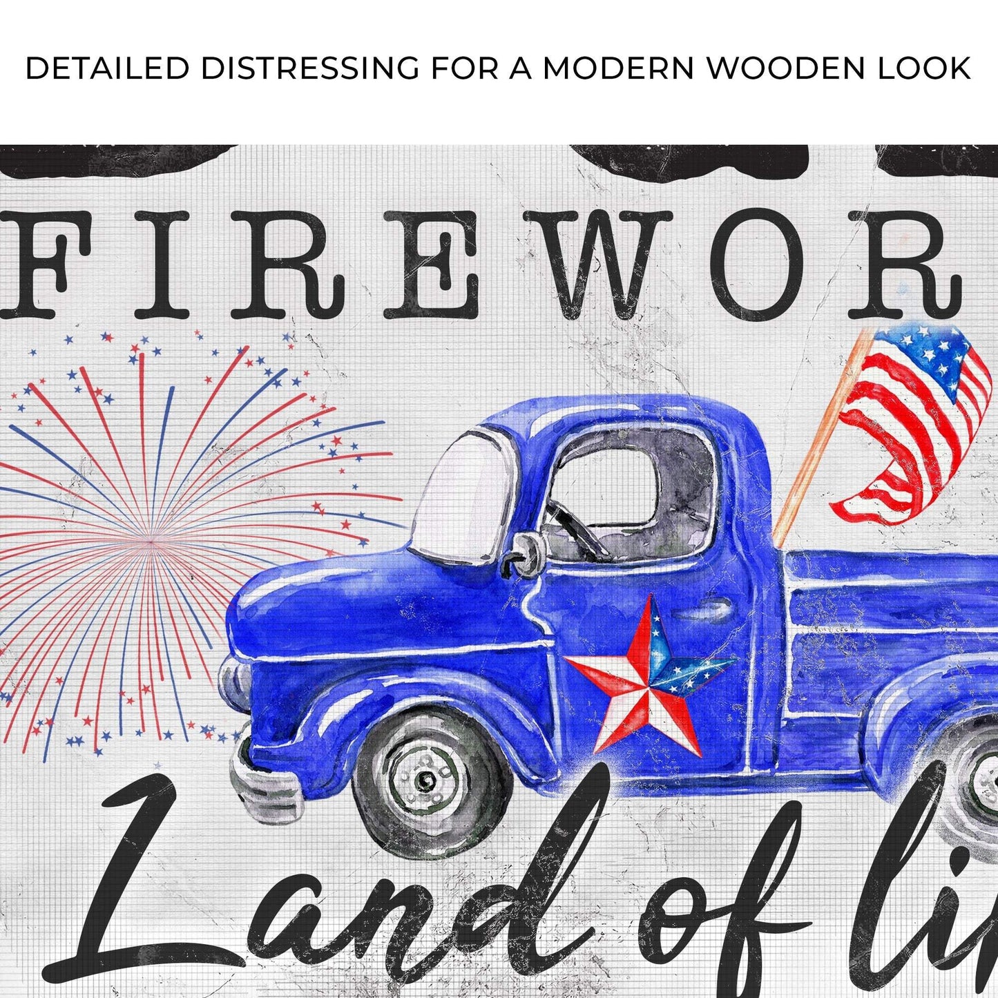 Old Glory Firework Co Let Freedom Ring Sign - Tailored Canvases - Flyclothing LLC