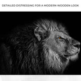 Black And White Lion Head Canvas Wall Art - Tailored Canvases - Flyclothing LLC
