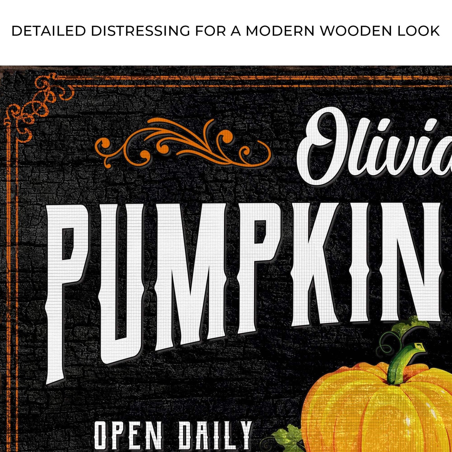 Pumpkin Patch Sign IV - Tailored Canvases - Flyclothing LLC
