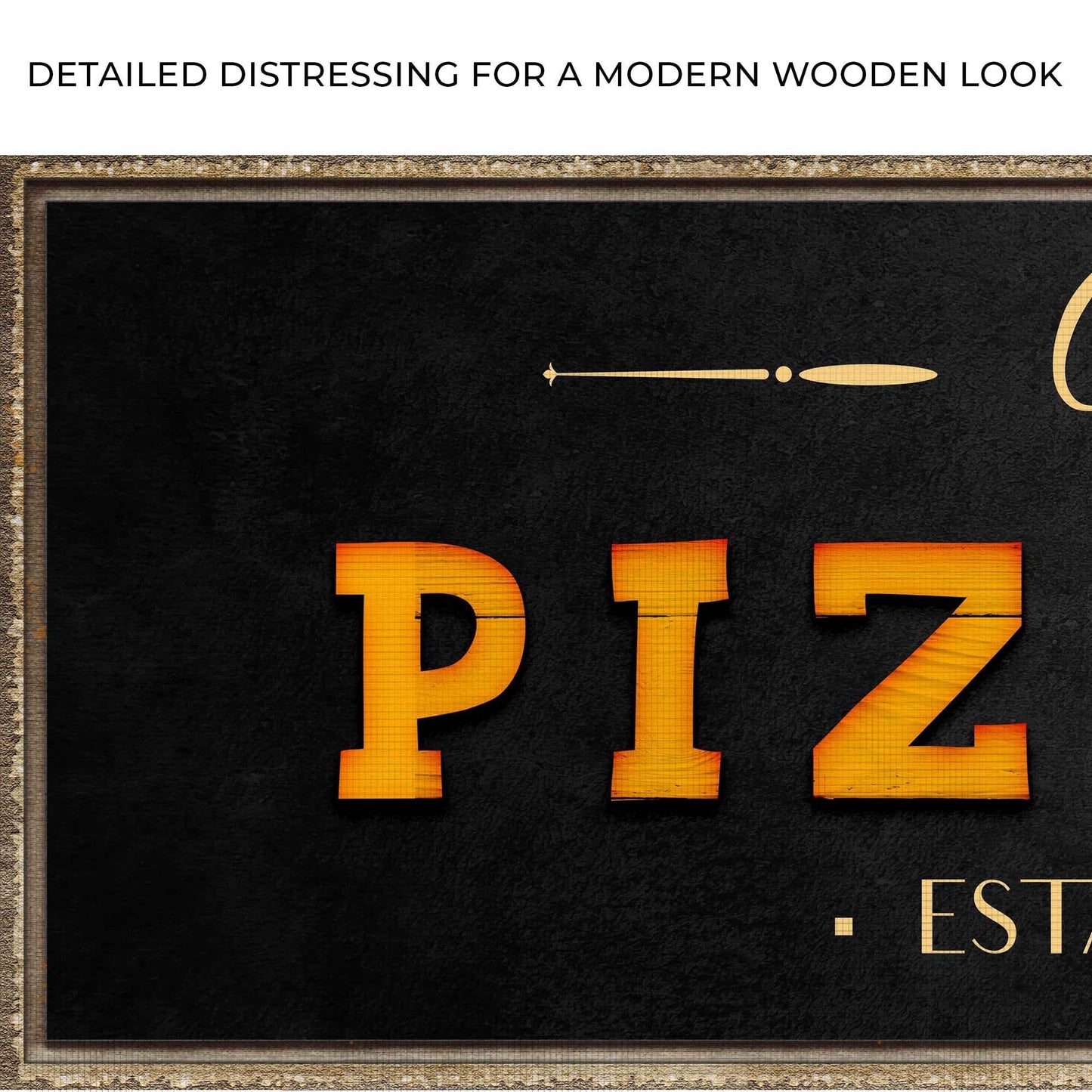 Wood Pizzeria Sign - Tailored Canvases - Flyclothing LLC