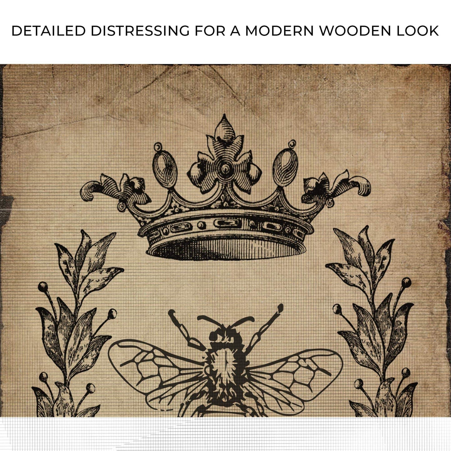 Queen Bee Vintage Painting Canvas Wall Art - Tailored Canvases - Flyclothing LLC