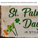 Raise A Pint And Celebrate St. Patrick's Day In Style Sign - Tailored Canvases - Flyclothing LLC