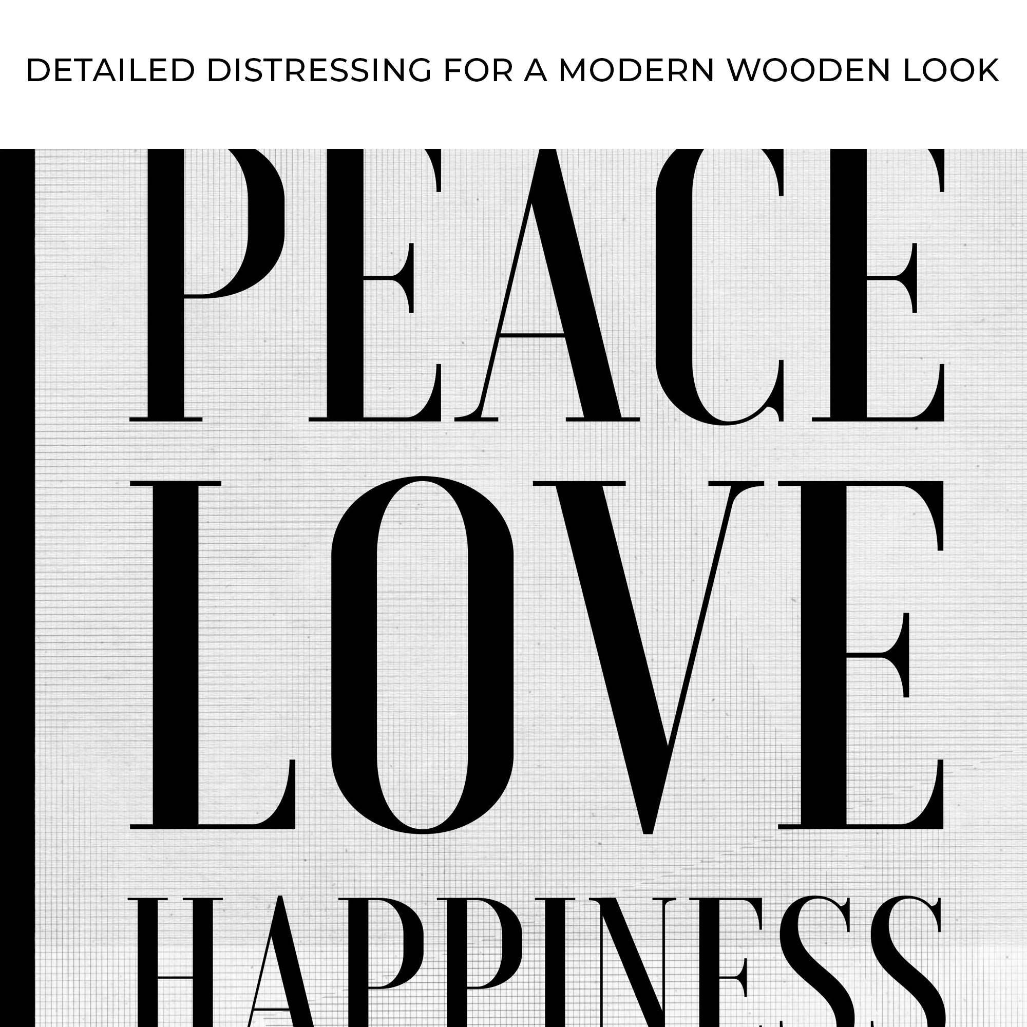 Peace Love Happiness Sign II - Tailored Canvases - Flyclothing LLC