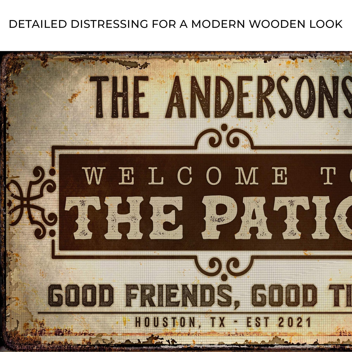 Welcome To The Patio Sign - Tailored Canvases - Flyclothing LLC