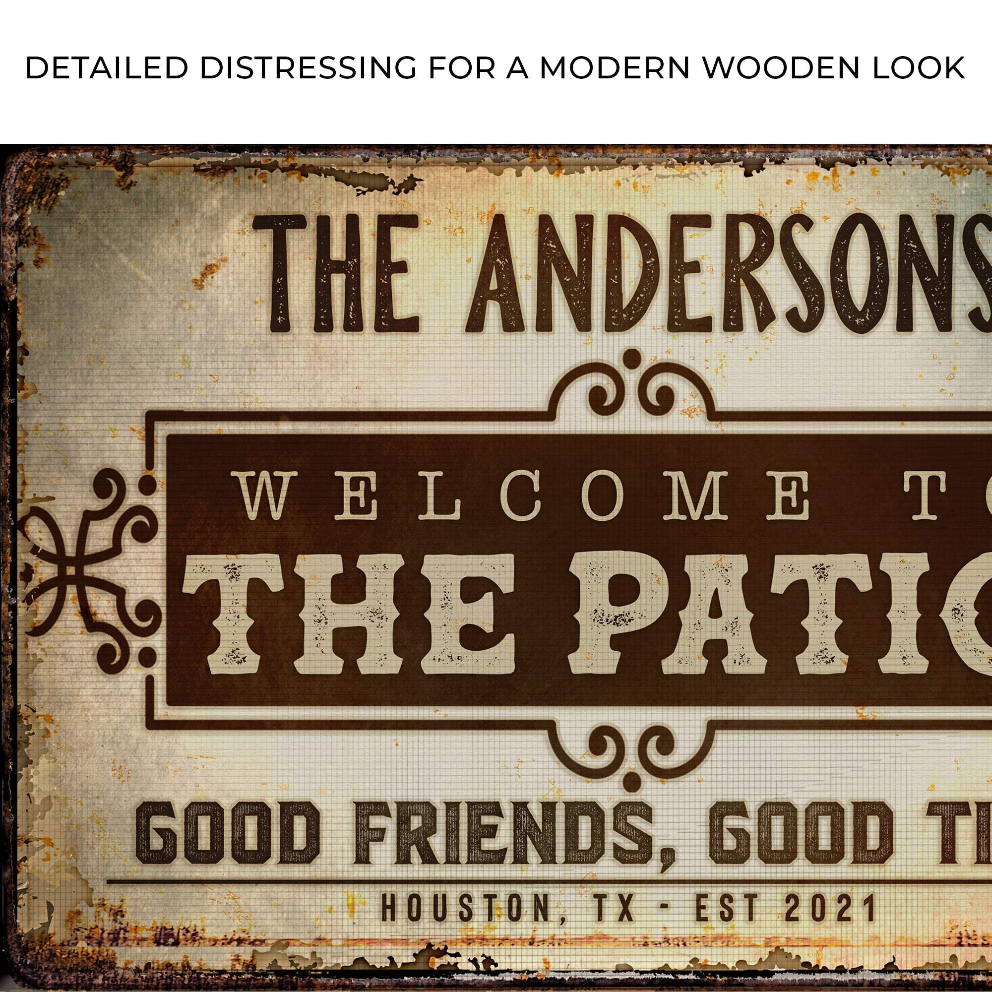 Welcome To The Patio Sign - Tailored Canvases - Flyclothing LLC