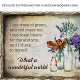 What A Wonderful World Sign VIII - Tailored Canvases - Flyclothing LLC