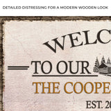 Welcome To Our Cabin Sign - Tailored Canvases - Flyclothing LLC