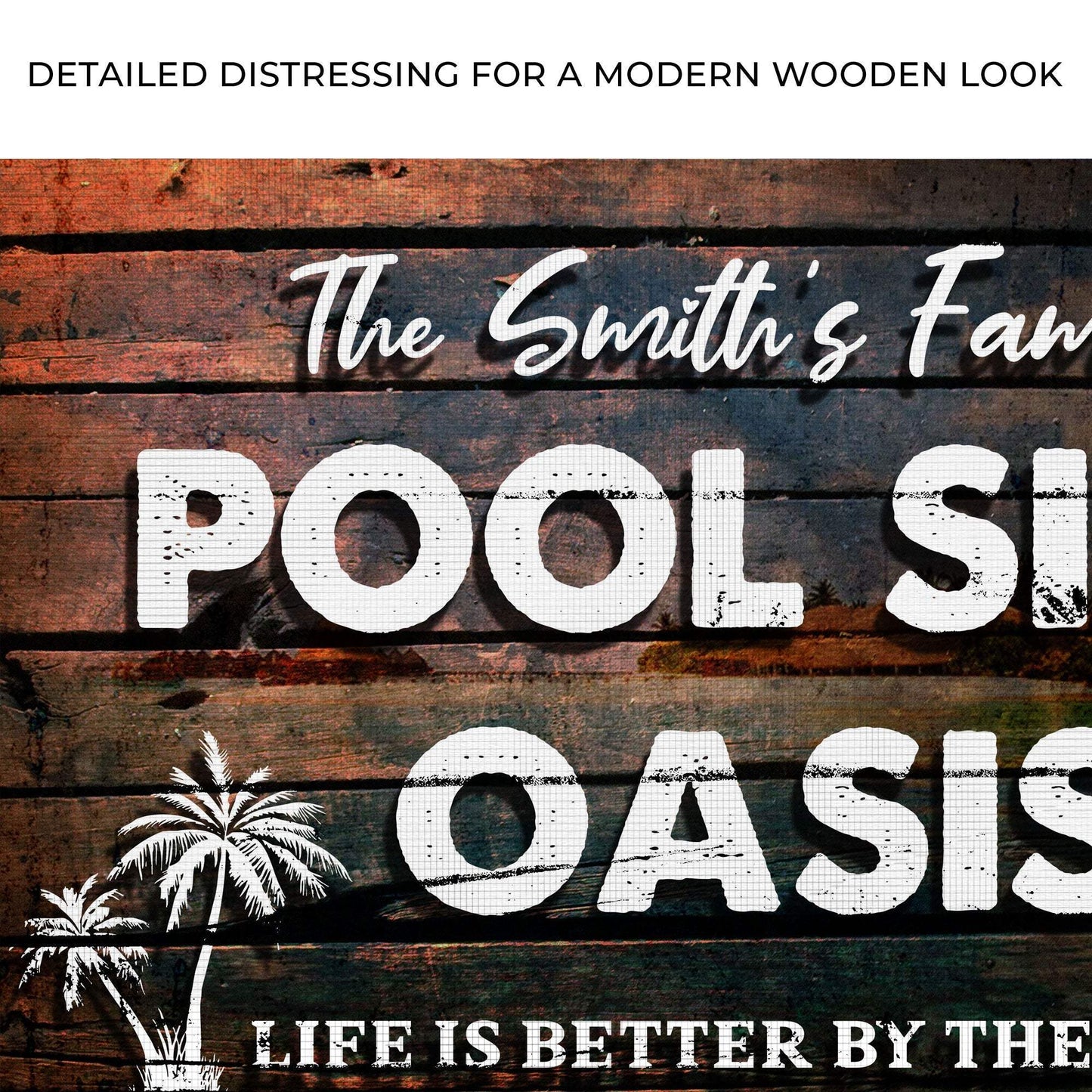 Poolside Oasis Sign - Tailored Canvases - Flyclothing LLC