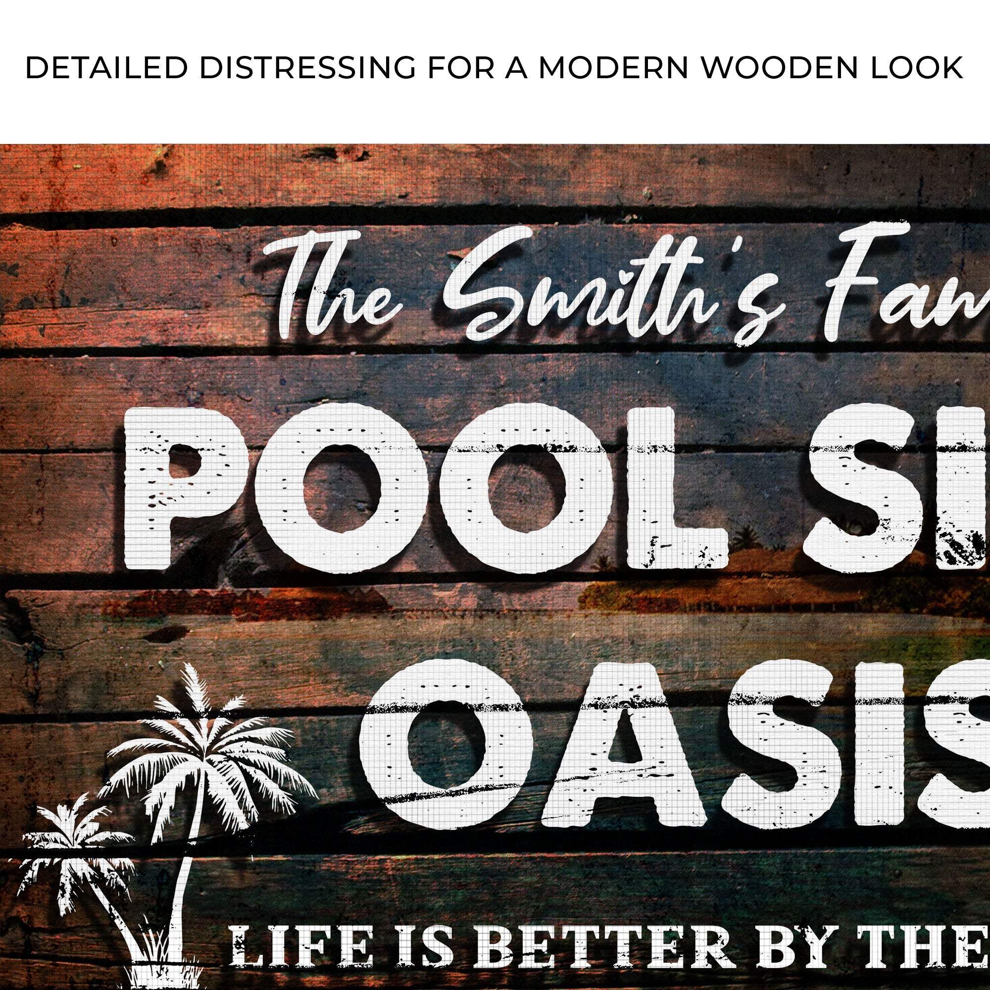 Poolside Oasis Sign - Tailored Canvases - Flyclothing LLC