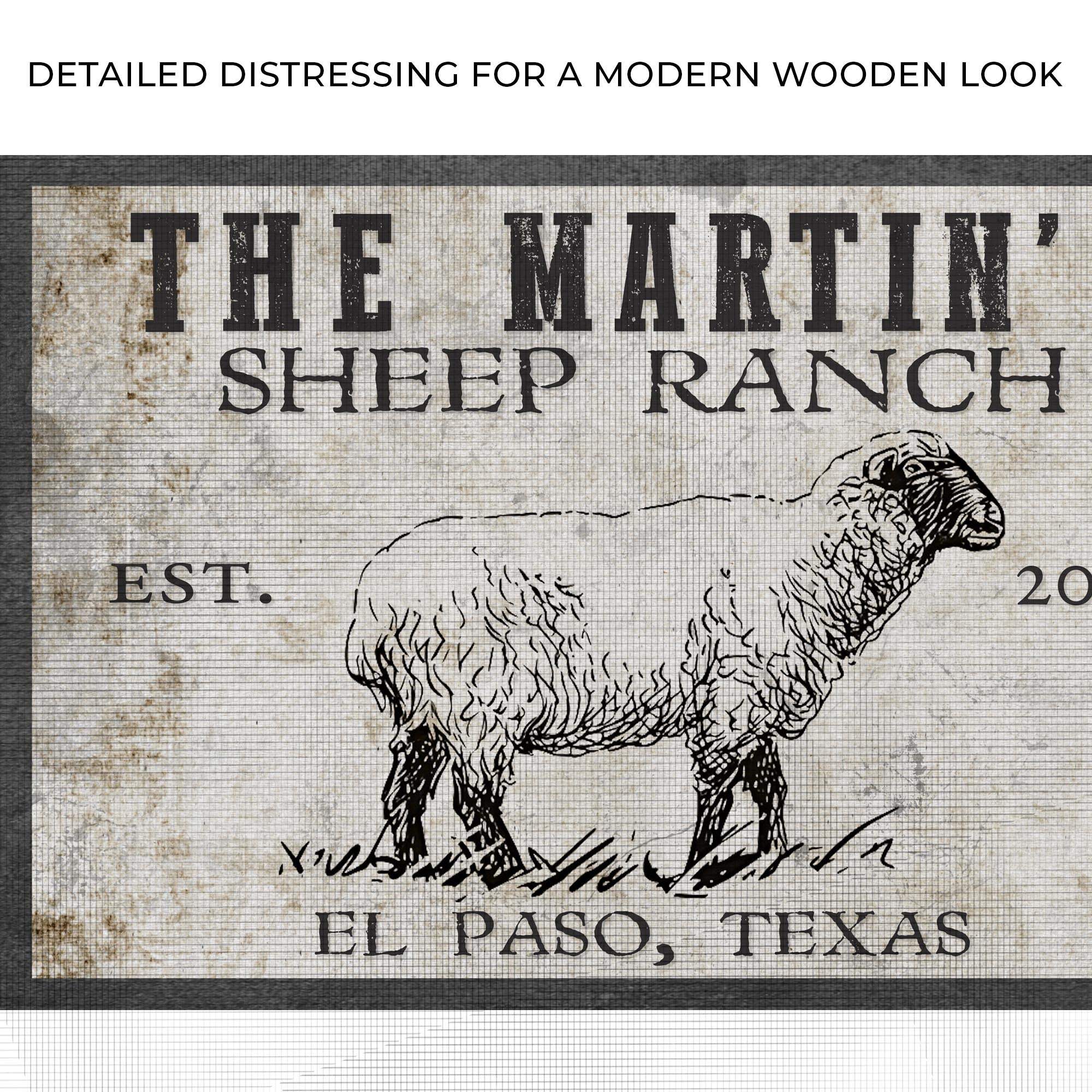 Sheep Ranch Sign II - Tailored Canvases - Flyclothing LLC