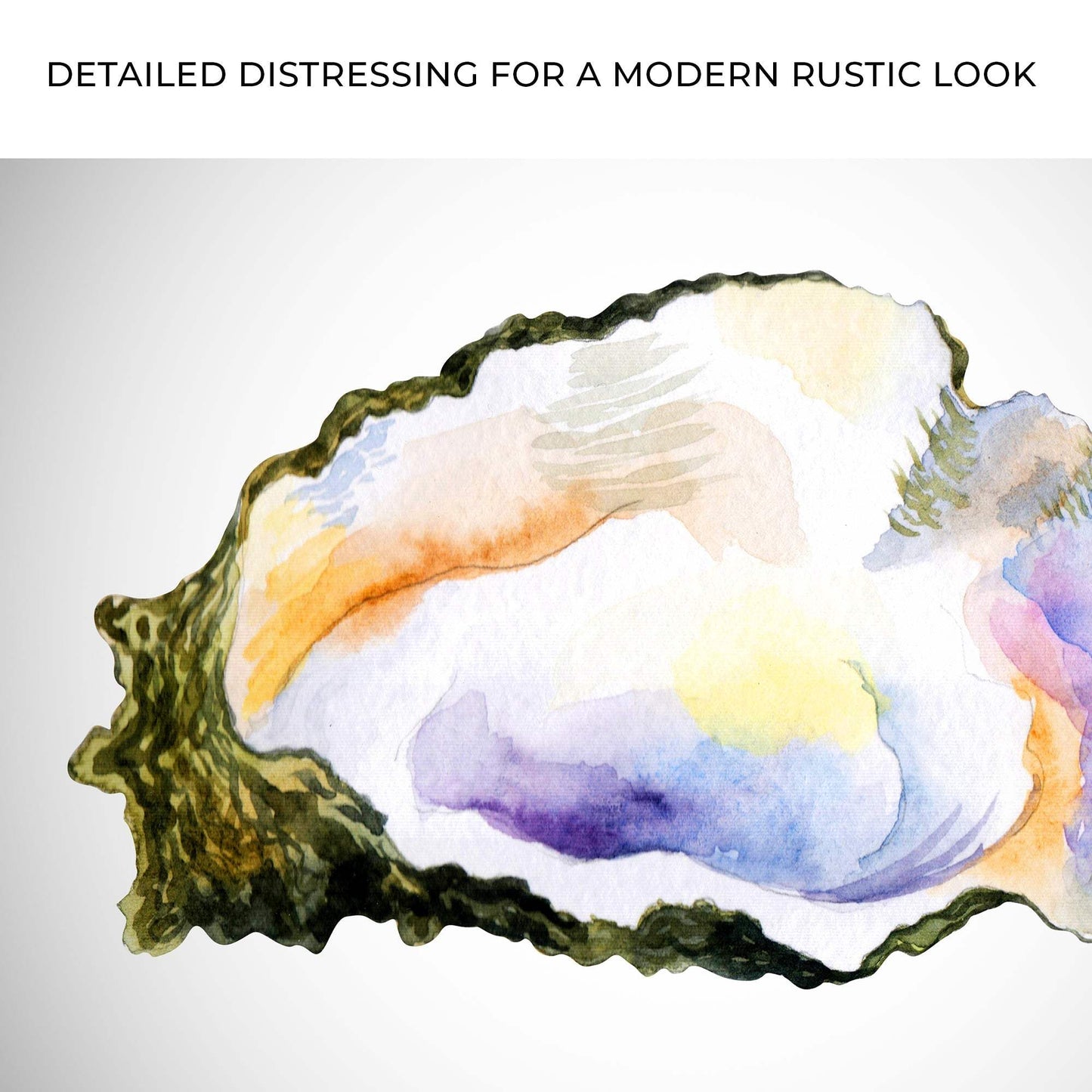 Oyster Watercolor Canvas Wall Art - Tailored Canvases - Flyclothing LLC