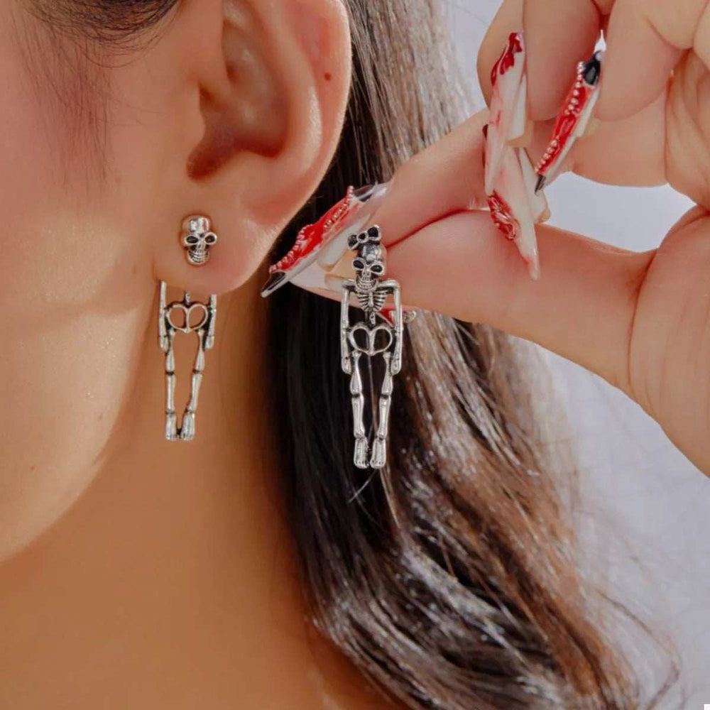 Halloween Skeleton Drop Earrings - Trendsi - Flyclothing LLC