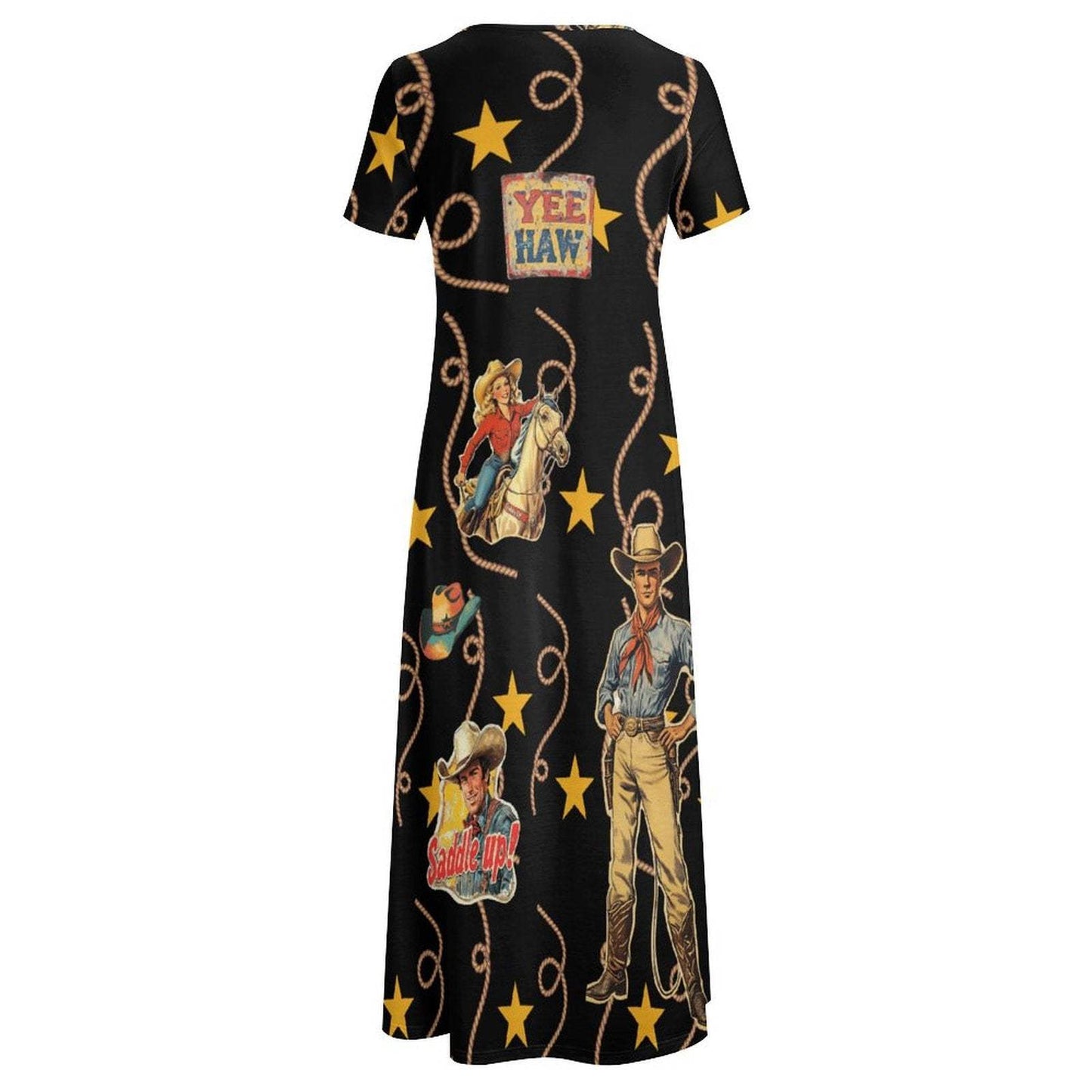 Baha Ranch Vintage Cowgirl Western Dress - Baha Ranch Western Wear - Flyclothing LLC