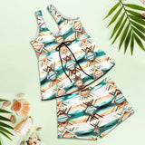 Baha Ranch Diamond Aztec Tankini Boy Shorts Swim Set - Baha Ranch Western Wear - Flyclothing LLC